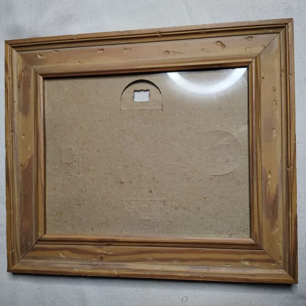 Rustic Wood 8x10 Picture Frame Natural Grain Look Wall Hanging Cottagecore Boho